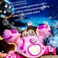 Q227 Robot granchio telecomandato per bambini con spruzzatore di bolle e musica - Rosa
