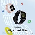 Smartwatch Q23 con cardiofrequenzimetro - IP68, schermo HD da 1.69" - Nero