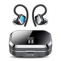 Auricolari wireless Q25 con custodia di ricarica con funzione power bank - Nero