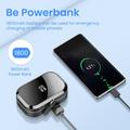 Auricolari wireless Q25 con custodia di ricarica con funzione power bank - Nero