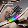 Q34 AI stabilizzatore gimbal per selfie stick con funzione anti-vibrazioni e luce di bellezza RGB - Nero