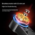 Q34 AI stabilizzatore gimbal per selfie stick con funzione anti-vibrazioni e luce di bellezza RGB - Nero