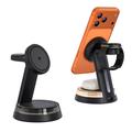 Supporto di ricarica wireless magnetico 3 in 1 Q36 - Nero