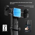 Q37 Stabilizzatore con gimbal AI e bastone per selfie con luce di bellezza RGB - Nero