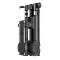 Q37 Stabilizzatore con gimbal AI e bastone per selfie con luce di bellezza RGB - Nero