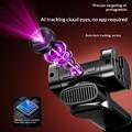 Q37 Stabilizzatore con gimbal AI e bastone per selfie con luce di bellezza RGB - Nero