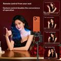 Q37 Stabilizzatore con gimbal AI e bastone per selfie con luce di bellezza RGB - Nero