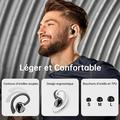 Auricolari wireless Q38 Sports con gancio auricolare - Bianco