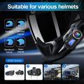 Casco da moto Q58Max con auricolare Bluetooth e radio FM - Portata di 500m
