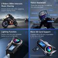 Casco da moto Q58Max con auricolare Bluetooth e radio FM - Portata di 500m