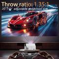 Proiettore Android Q6 720P con WiFi 6, HDMI/USB/AV - Bianco