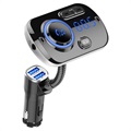 QC3.0 Car Charger / Bluetooth FM Transmitter with RGB BC49AQ - Black