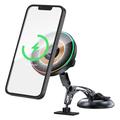 QH-AKD248: caricatore wireless magnetico con ventosa da auto per cruscotto o parabrezza