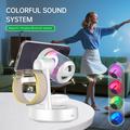 Stazione di ricarica wireless magnetica QI2.2 25W con altoparlante Bluetooth e RGB - Bianco
