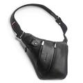 Qialino - Borsa a tracolla in vera pelle - Nero