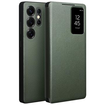 Custodia in Pelle Qialino Smart View per Samsung Galaxy S25 Ultra