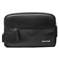 Marsupio in pelle con porta USB Qialino Tactical - Nero