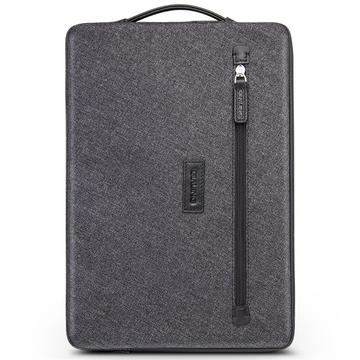 Qialino Custodia per laptop in nano-tessile resistente all\'acqua con tracolla - 13" - Grigio
