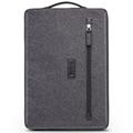 Qialino Custodia per laptop in nano-tessile resistente all'acqua con tracolla - 15" - Grigio
