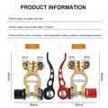 Morsetti a sgancio rapido a 4 vie per auto, camion e roulotte a 12 V/24 V - 2 pezzi
