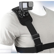 Imbracatura con tracolla singola a sgancio rapido per action cam - Nero
