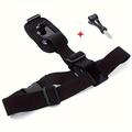 Imbracatura con tracolla singola a sgancio rapido per action cam - Nero