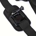 Imbracatura con tracolla singola a sgancio rapido per action cam - Nero