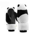 Guanti da sci Qunature Panda per bambini e adulti - S - Nero / Bianco