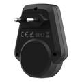 R1 repellente ultrasonico intelligente per insetti con indicatore LED - modello da presa - nero