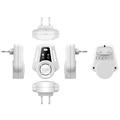 R1 repellente ultrasonico intelligente per insetti con indicatore LED - modello da presa - bianco