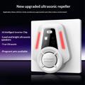 R1 repellente ultrasonico intelligente per insetti con indicatore LED - modello da presa - bianco