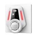 R1 repellente ultrasonico intelligente per insetti con indicatore LED - modello da presa - bianco