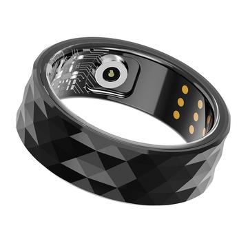 Smart Ring impermeabile R12M - Misura: 19.8mm - Nero