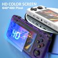 Console di gioco portatile R36H con giochi - 128 GB - Arancione traslucido