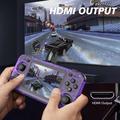 Console di gioco portatile R36H con giochi - 128 GB - Arancione traslucido