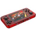 Console di gioco portatile R36H con giochi - 128 GB - Rosso traslucido