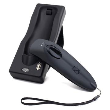 Scanner di codici a barre 2D wireless R40 con base di ricarica - Bluetooth, 2.4GHz - Nero