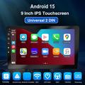 Autoradio R911A 9" Android 15 con CarPlay/Android Auto e telecamera posteriore