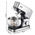 Miscelatore da cucina RAF R6605 - 1800W, 5L - Argento