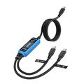 Cavo di prova RELIFE XA7 2-in-1 con ricarica rapida USB-C e display digitale - Nero