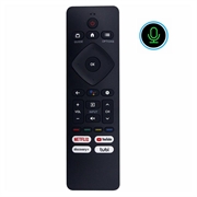 Telecomando vocale RF439B con Google Assistant per televisori Philips - Nero