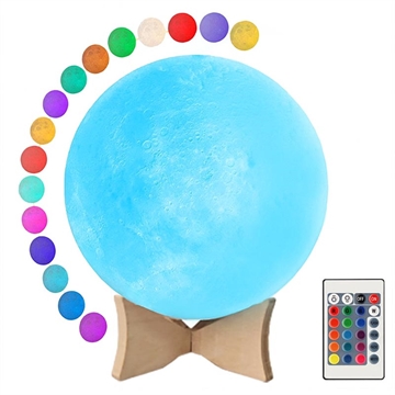 Lampada lunare a LED RGB / Luce notturna YK2302 - 15 cm, 1000 mAh