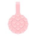 RK-X18/19 Supporto per telefono a ventosa in silicone a forma di cuore - Supporto bifacciale e staccabile - Rosa