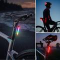Rockbros RB02 Fanale posteriore intelligente per bicicletta - Sensore del freno, 10 modalità, IPX5, USB-C - Nero