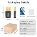 Mini adattatore USB Bluetooth 6.0 RTL60C per Windows - Nero