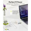 Alimentatore GaN Goobay da 27W per Raspberry Pi 5/4 - Bianco