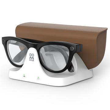 Ray-Ban Meta Occhiali AI Gen 1/Gen 2 AMVR CD3 Dock di ricarica rapida magnetico 2 in 1 - Bianco