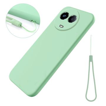 Custodia in Silicone Liquido per Realme 11/11x - Verde