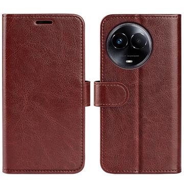 Custodia a portafoglio con chiusura magnetica per Realme 11/11x - Marrone