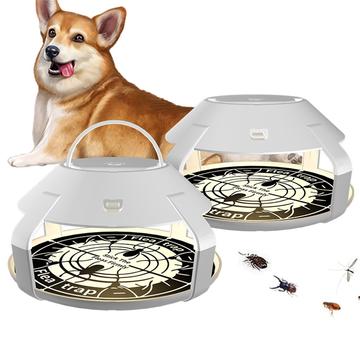 Luce trappola per pulci a LED ricaricabile - 2 pz. - Bianco